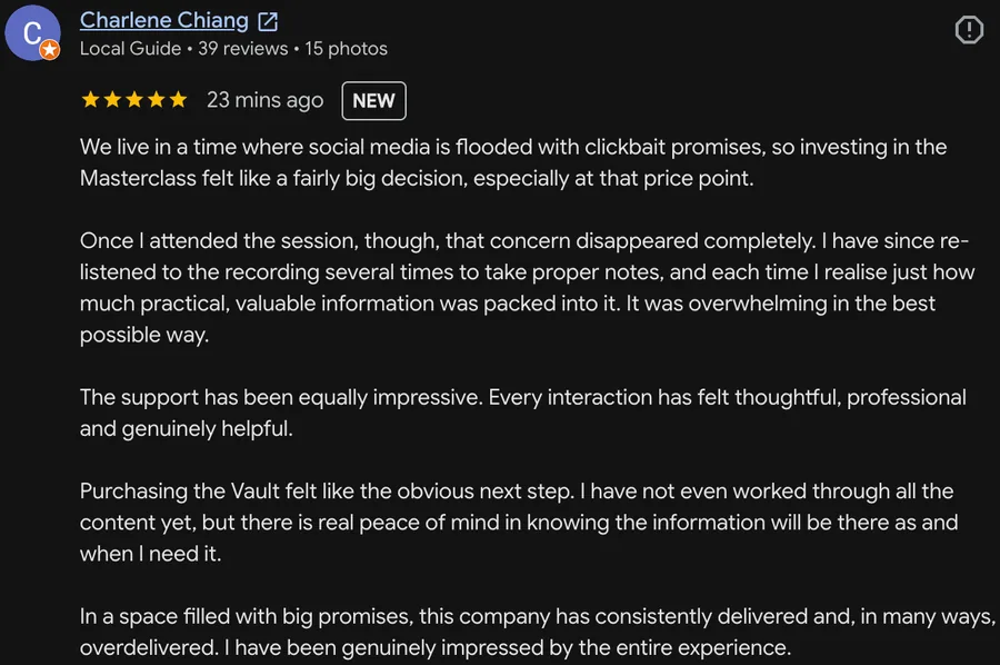 Google review