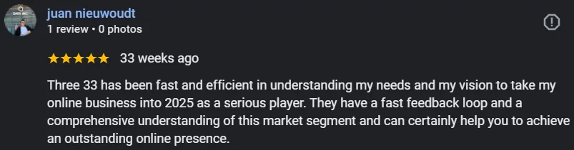 Google review