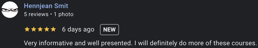 Google review