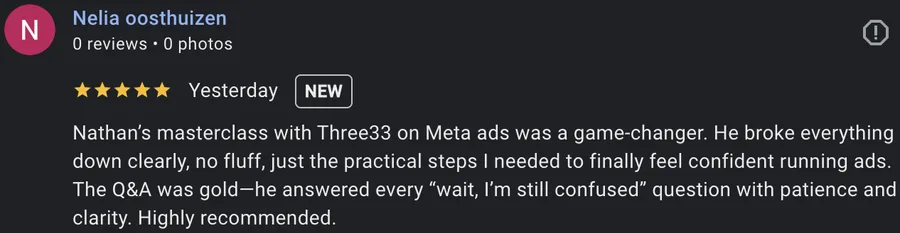 Google review