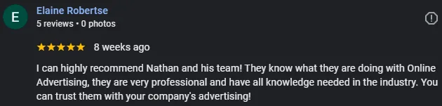 Google review