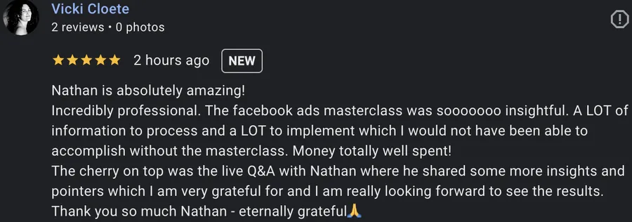 Google review