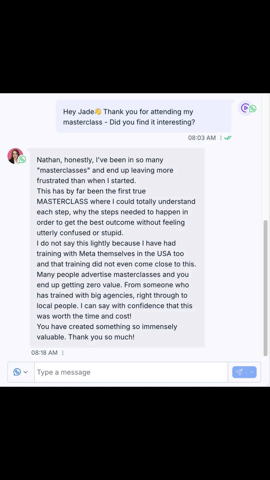 WhatsApp review