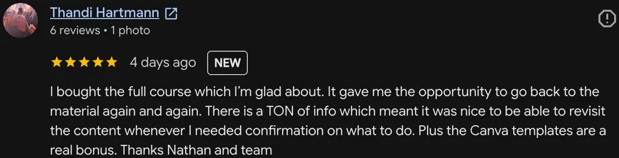 Google review