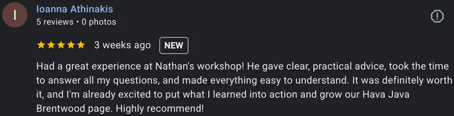 Google review